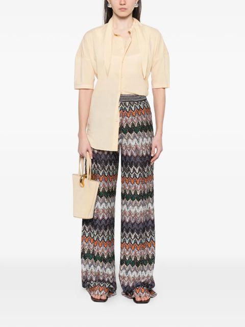 Missoni elasticated-waistband trousers - Green - zdjęcie produktu nr 2