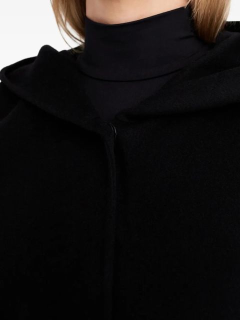 Aya Muse hooded cape - Black