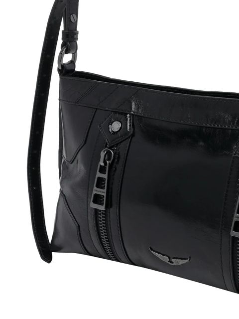 Zadig&Voltaire Sunny Moody patent shoulder bag - Black