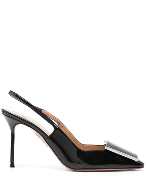 Aquazzura Shibuya 95mm slingback pumps - Black - zdjęcie produktu nr 1