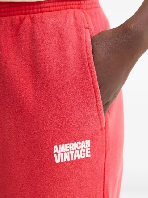 American Vintage logo track pants - Red