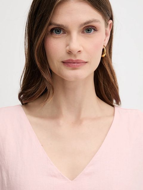 United Colors of Benetton sukienka lniana