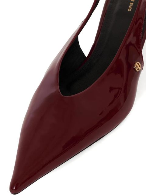 ANINE BING 50mm Hilda pumps - Red