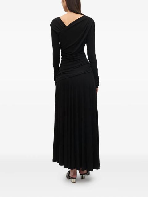 GANNI jersey maxi dress - Black - zdjęcie produktu nr 2