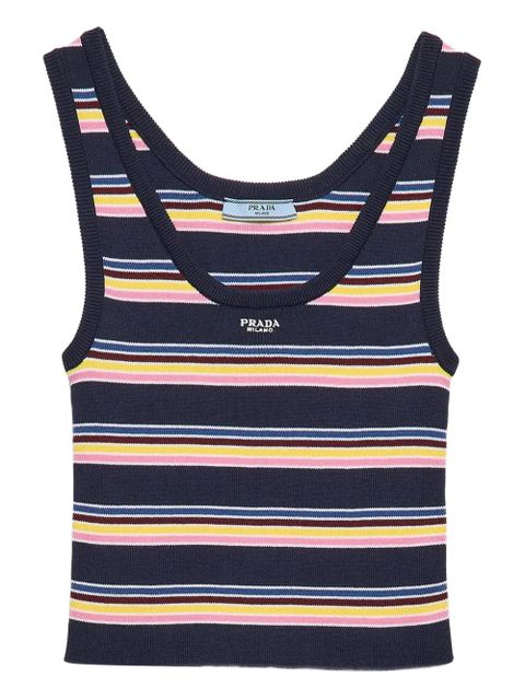 Prada striped tank top - Blue - zdjęcie produktu nr 1