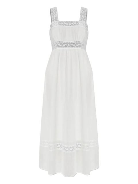 Posse lace-insert midi dress - White - zdjęcie produktu nr 1
