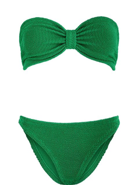 Hunza G Jean textured bikini - Green