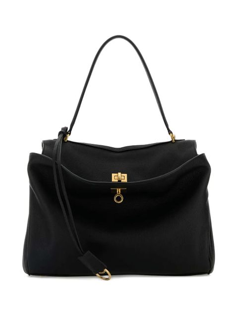 Balenciaga leather slouchy shoulder bag - Black - zdjęcie produktu nr 1