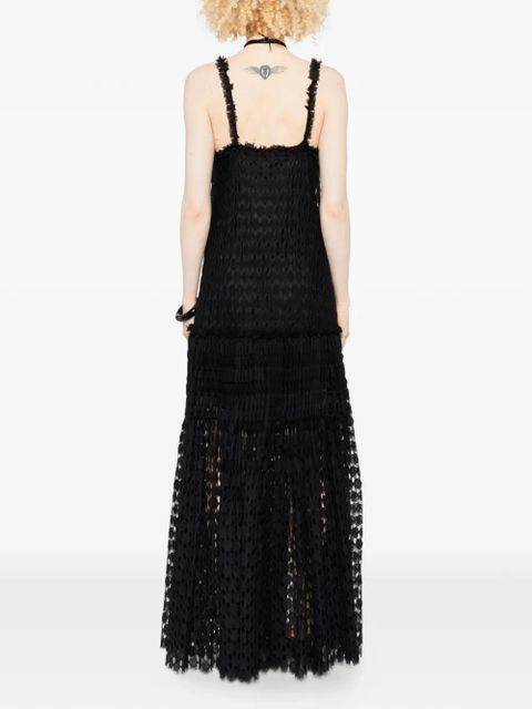 Ulla Johnson ruffled-detail maxi dress - Black