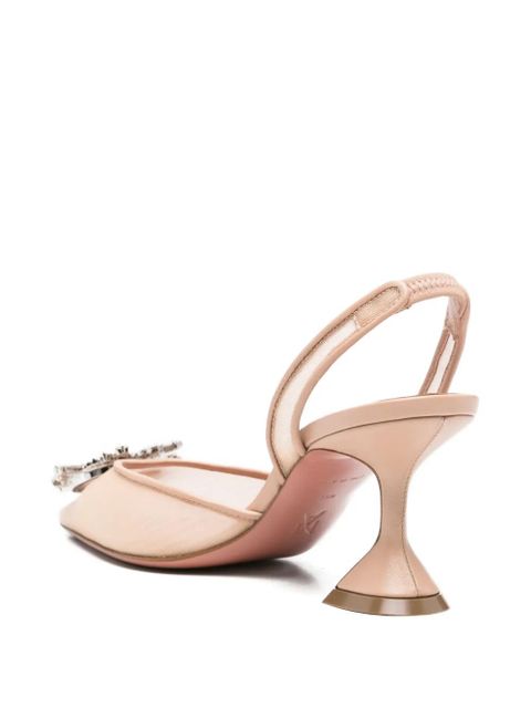 Amina Muaddi Begun embellishment pumps - Neutrals