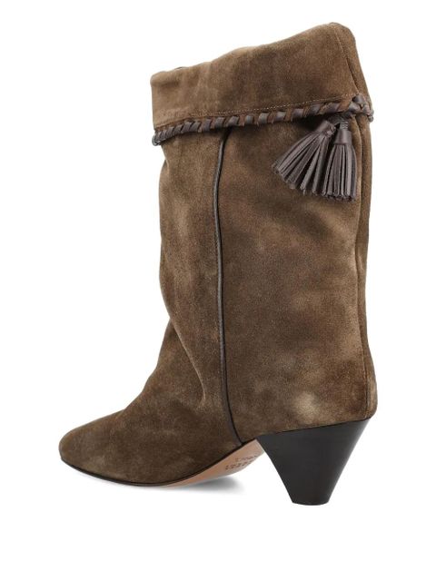 ISABEL MARANT 55mm Dalby braided-tassel boots - Brown - zdjęcie produktu nr 2