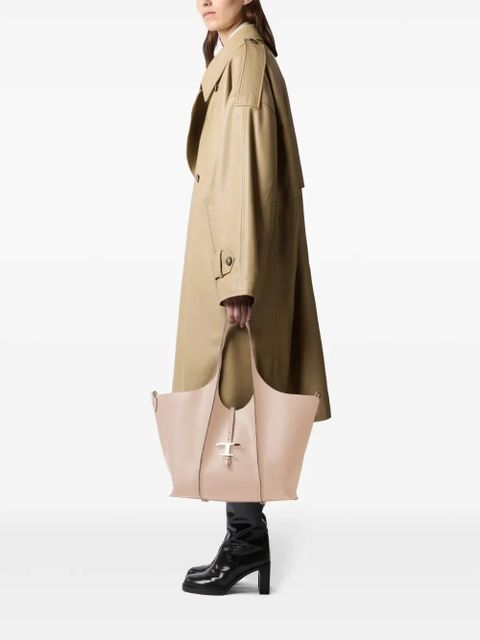 Tod's T Timeless leather shopping bag - Pink
