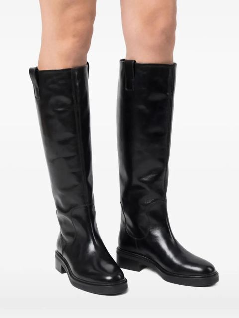 Aeyde Taito Block Heel Boots - Black