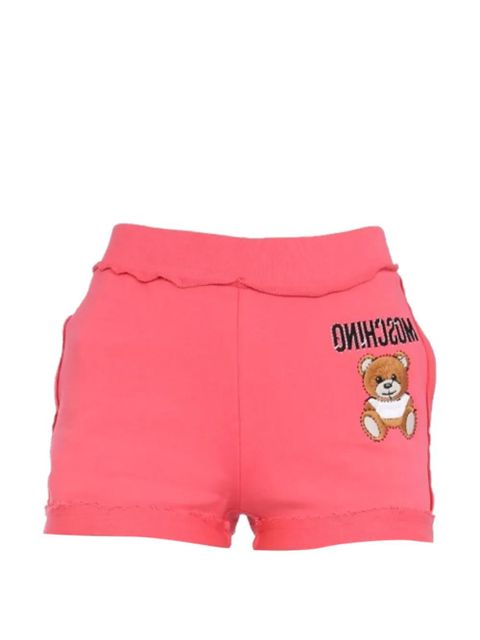 Moschino logo-embroidered jersey shorts - Pink - zdjęcie produktu nr 1