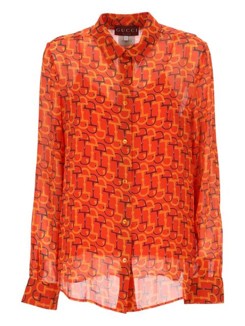 Gucci printed shirt - Orange - zdjęcie produktu nr 1