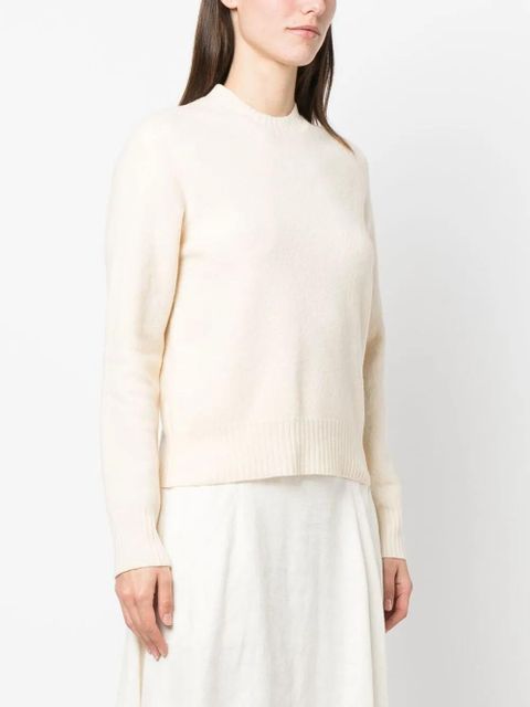 Jil Sander wool crew neck jumper - White