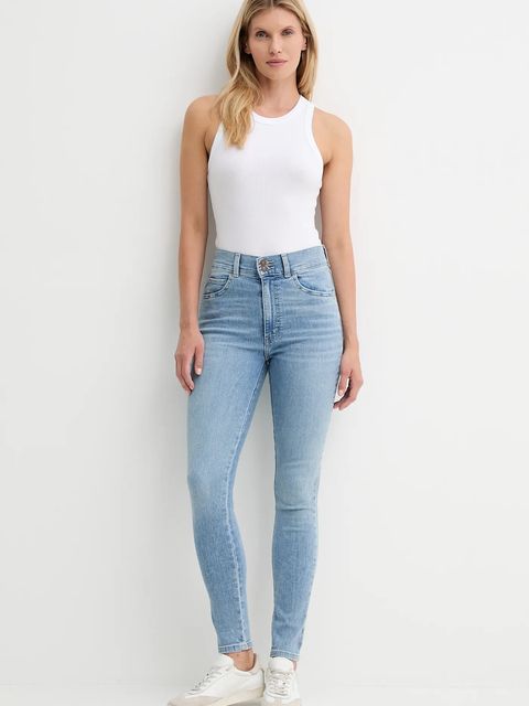 Levi's jeansy RETRO HIGH SKINNY DB damskie kolor niebieski A6593 - zdjęcie produktu nr 2