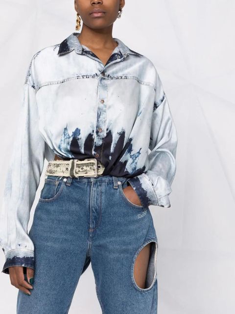 Diesel long-sleeve denim shirt - Blue