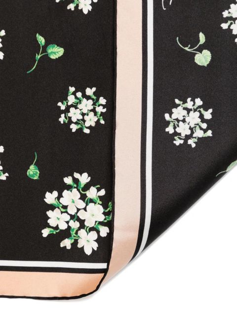 Dolce & Gabbana floral-pattern scarf - Black