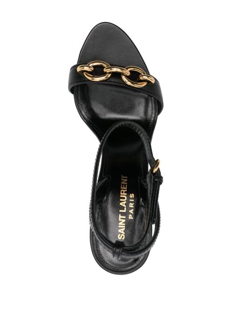 Saint Laurent 95mm Le Maillon sandals - Black