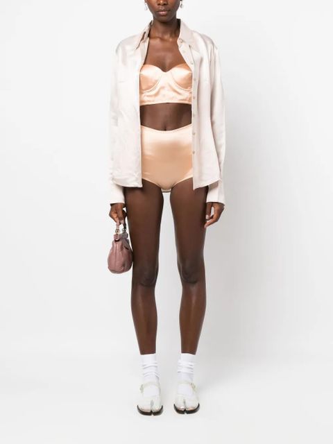 Maison Margiela satin balconette bra - Orange - zdjęcie produktu nr 2