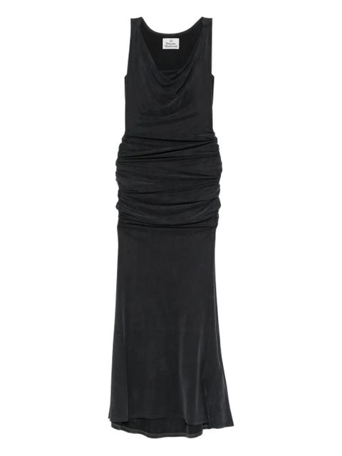 Vivienne Westwood Liz cowl-neck gathered maxi dress - Grey - zdjęcie produktu nr 1