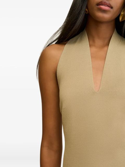Cult Gaia Caia halterneck midi dress - Neutrals