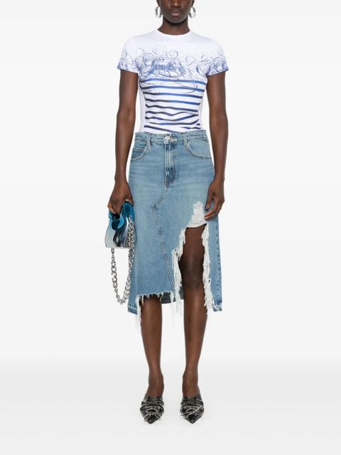 Jean Paul Gaultier trompe l'oeil-print T-shirt - White - zdjęcie produktu nr 2