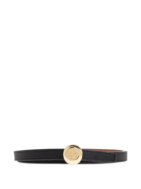 Tory Burch medallion Double T-motif leather belt - Black - zdjęcie produktu nr 1