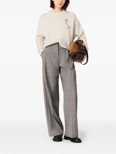 Maje checked-pattern trousers - Grey - zdjęcie produktu nr 2