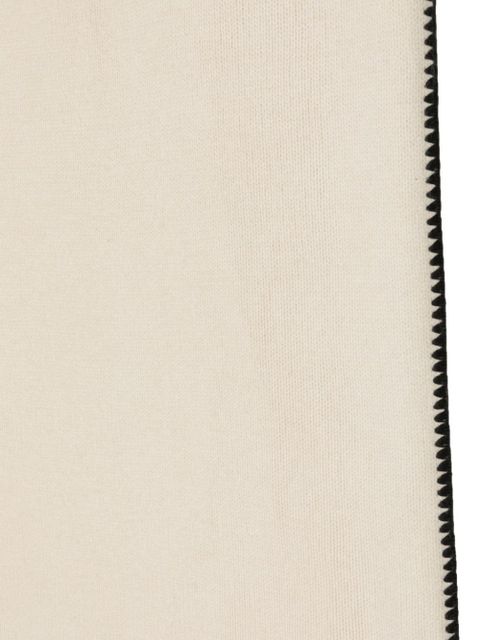 TOTEME embroidered cashmere scarf - White - zdjęcie produktu nr 2