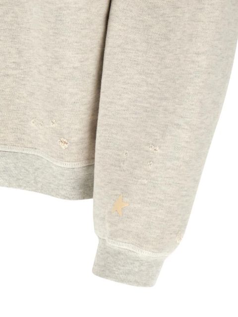 Golden Goose letters-patch sweatshirt - Neutrals