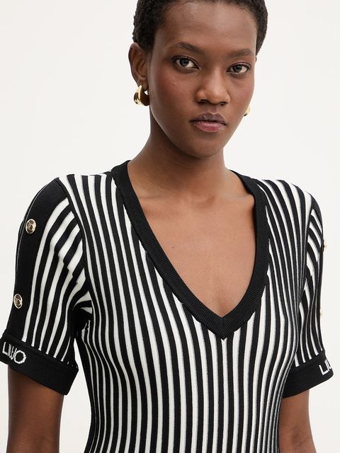 Liu Jo sukienka kolor biały mini rozkloszowana TA6062 MS55N