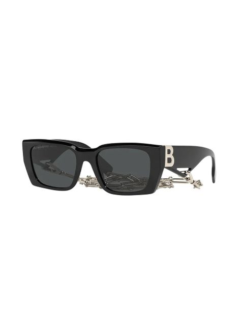 Burberry Eyewear Poppy rectangular-frame sunglasses - Black - zdjęcie produktu nr 2