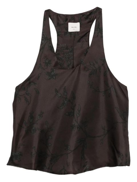 Alysi floral-jacquard top - Brown - zdjęcie produktu nr 1