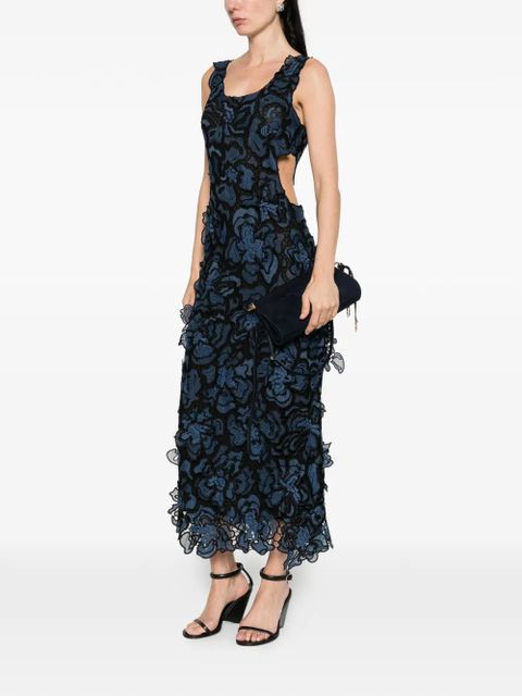 Simkhai midi floral lace dress - Blue - zdjęcie produktu nr 2