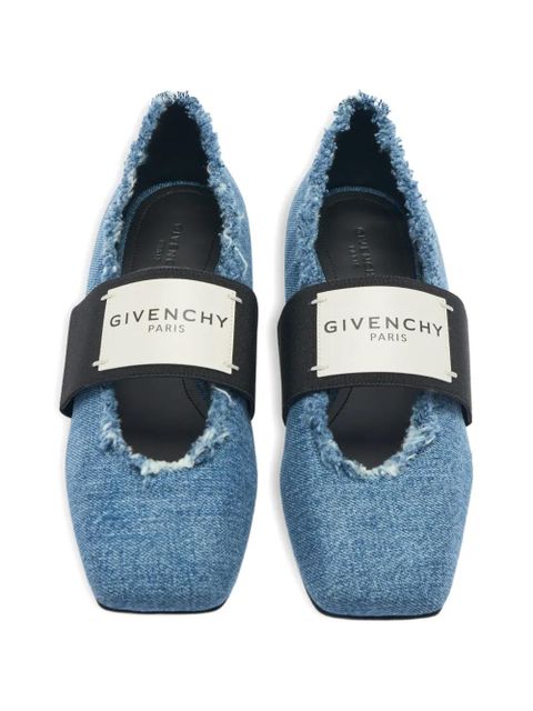 Givenchy square-toe ballet flats - Blue