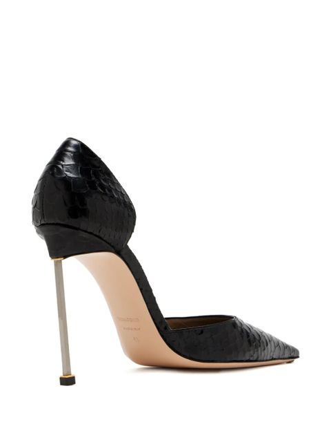TOM FORD D'Orsay pointed textured heel pumps - Black