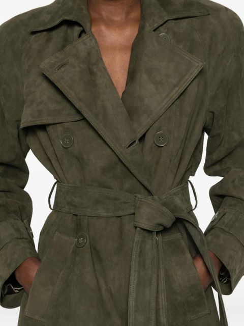 ducie Corrin double-breasted trench coat - Green