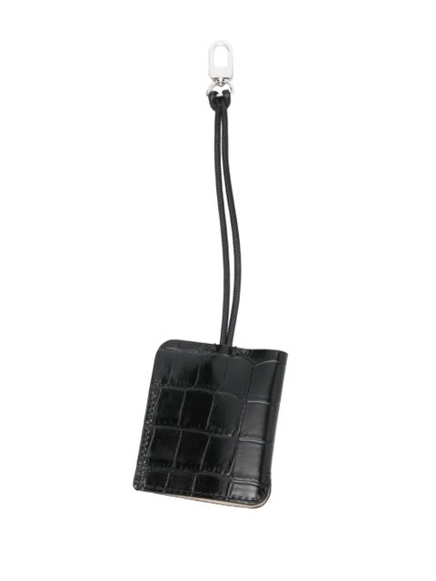 TOTEME croco-embossed keyring - Black - zdjęcie produktu nr 2