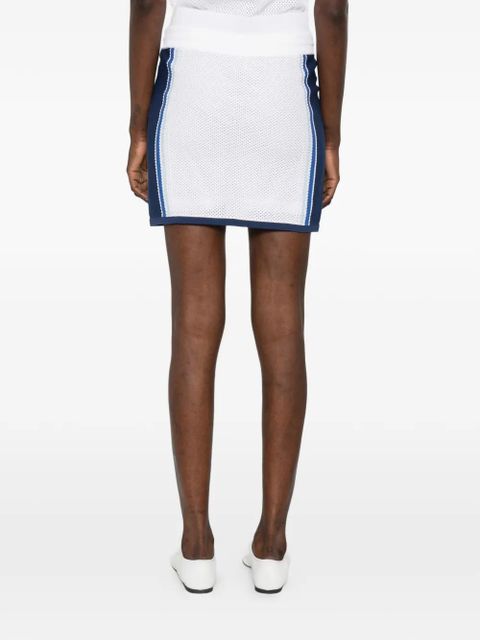 Casablanca drawstring mesh skirt - White