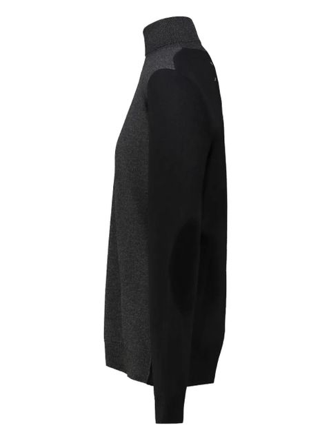 Maison Margiela colour block roll-neck sweater - Grey