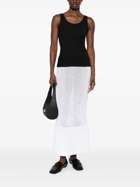 SANDRO lace-trim tank top - Black - zdjęcie produktu nr 2