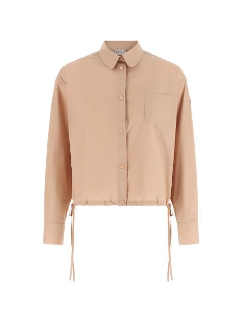 Moncler drawstring cropped shirt - Neutrals - zdjęcie produktu nr 1