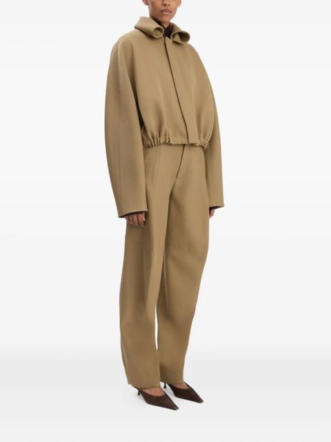 Victoria Beckham roll-neck bomber jacket - Neutrals