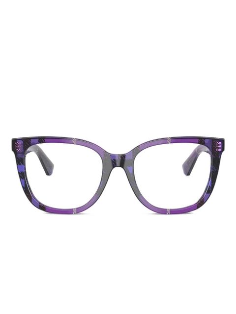 Burberry Eyewear check-pattern glasses - Purple