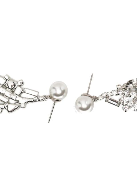 Magda Butrym crystal-embellishment earrings - Silver