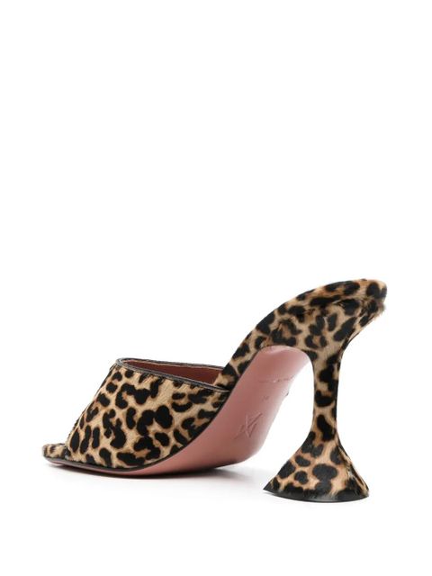 Amina Muaddi leopard-print open-toe sandals - Neutrals