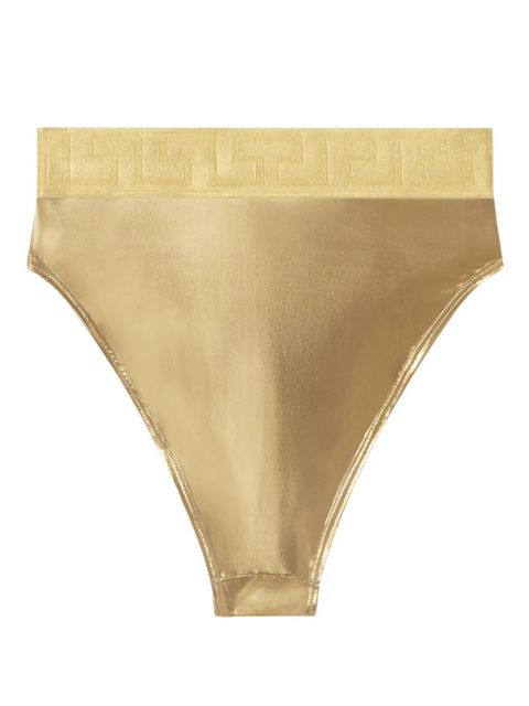 Versace Greca Border metallic bikini bottoms - Gold - zdjęcie produktu nr 2