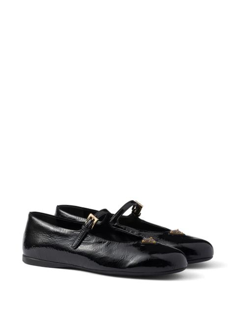 Prada leather ballerina shoes - Black - zdjęcie produktu nr 2